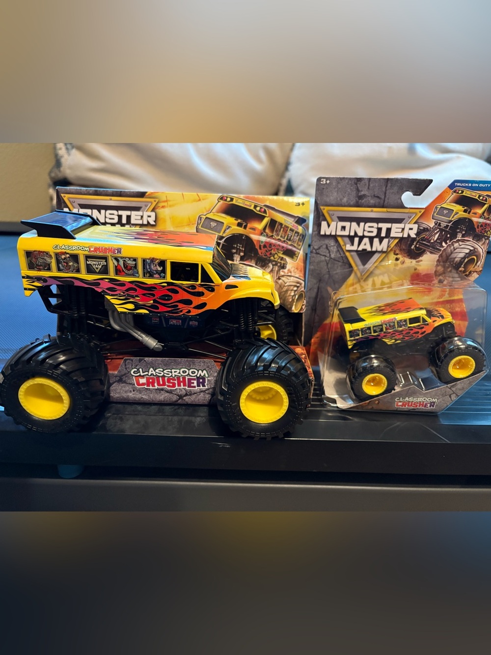 Monster Jam Classroom Crusher Yellow Monster Truck